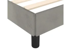 Pfannen<vidaXL Bettgestell Hellgrau 200x200 cm Samt Modell 21368964