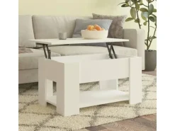 vidaXL Couchtisch Weiß 79x49x41 cm Holzwerkstoff 809710< Kühlschränke