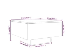 Clearance vidaXL Couchtisch 55x55x31 cm Holzwerkstoff 836567 Weiß