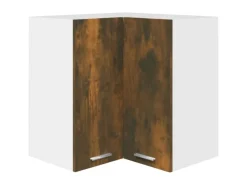 Küchenschränke<vidaXL Eck-Hängeschrank Räuchereiche 57x57x60 cm Holzwerkstoff