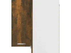 Küchenschränke<vidaXL Eck-Hängeschrank Räuchereiche 57x57x60 cm Holzwerkstoff
