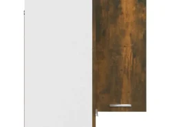 Küchenschränke<vidaXL Eck-Hängeschrank Räuchereiche 57x57x60 cm Holzwerkstoff