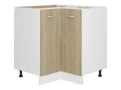 Best vidaXL Eckunterschrank Sonoma-Eiche 75,5x75,5x80,5 cm Holzwerkstoff