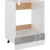 vidaXL Herdumbauschrank Grau Sonoma 60x46x81,5 cm Holzwerkstoff< Küchenschränke