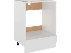 New vidaXL Herdumbauschrank Weiß 60x46x81,5 cm Holzwerkstoff