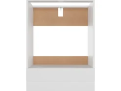 New vidaXL Herdumbauschrank Weiß 60x46x81,5 cm Holzwerkstoff