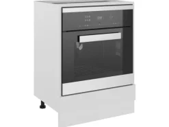 New vidaXL Herdumbauschrank Weiß 60x46x81,5 cm Holzwerkstoff