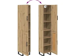 Hot vidaXL Highboard Artisan-Eiche 34,5 x 34 x 180 cm Holzwerkstoff 3415838 Artisan Eiche