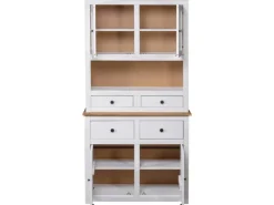 Hot vidaXL Highboard Weiß 93x40,5x180 cm Kiefernholz Panama