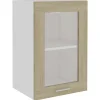 vidaXL Hängeglasschrank Sonoma-Eiche 40x31x60 cm Holzwerkstoff Modell 1< Küchenschränke