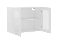 Küchenregale|Küchenschränke<vidaXL Hängeglasschrank Weiß 80x31x60 cm Holzwerkstoff