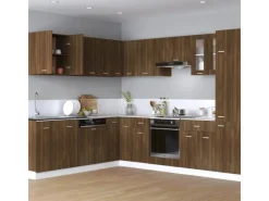 Küchenschränke<vidaXL Hängeschrank Braun Eichen-Optik 60x31x60 cm Holzwerkstoff
