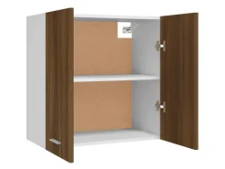 Küchenschränke<vidaXL Hängeschrank Braun Eichen-Optik 60x31x60 cm Holzwerkstoff