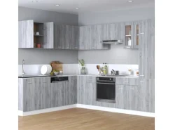 vidaXL Hängeschrank Grau Sonoma 60x31x60 cm Holzwerkstoff< Küchenschränke