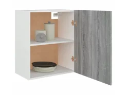 New vidaXL Hängeschrank Grau Sonoma 50x31x60 cm Holzwerkstoff