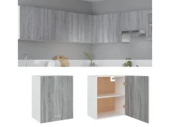 New vidaXL Hängeschrank Grau Sonoma 50x31x60 cm Holzwerkstoff