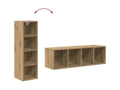 Hot vidaXL Hängeschrank mit Speicher Riga Artisan-Eiche 30 x 29,5 x 100 cm 884465 Artisan Eiche