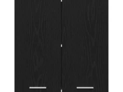 Küchenschränke<vidaXL Hängeschrank mit Tür Riga Schwarz Eichen-Optik 60 x 31 x 60 cm 863143