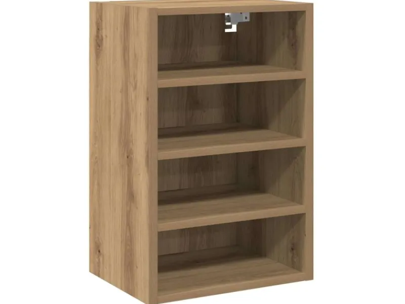 Hot vidaXL Hängeschrank Riga Artisan-Eiche 40x29,5x60 cm Holzwerkstoff 854183 Eiche Handbeschlagen