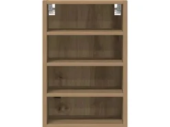 Hot vidaXL Hängeschrank Riga Artisan-Eiche 40x29,5x60 cm Holzwerkstoff 854183 Eiche Handbeschlagen