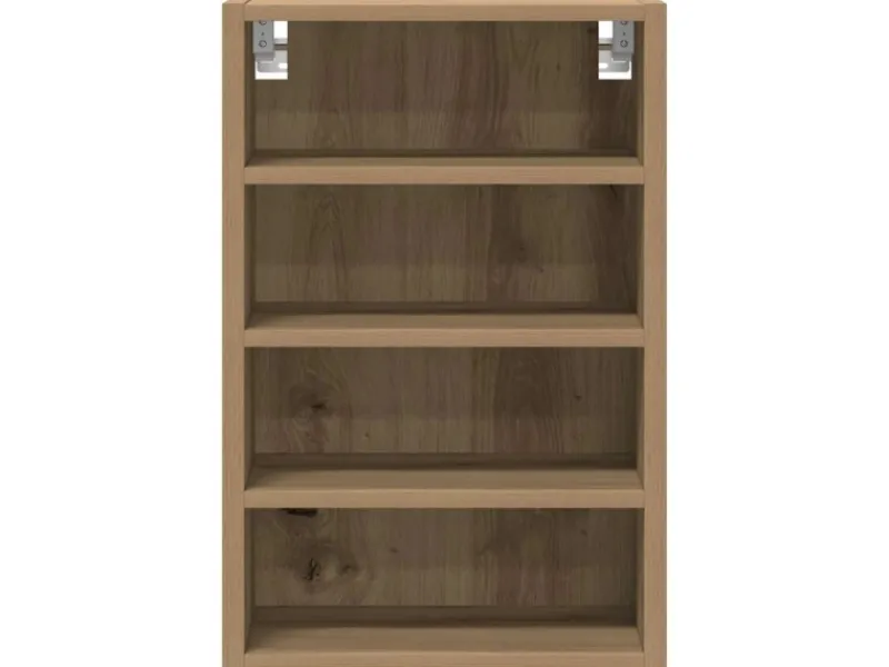 Hot vidaXL Hängeschrank Riga Artisan-Eiche 40x29,5x60 cm Holzwerkstoff 854183 Eiche Handbeschlagen