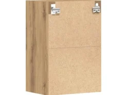 Hot vidaXL Hängeschrank Riga Artisan-Eiche 40x29,5x60 cm Holzwerkstoff 854183 Eiche Handbeschlagen