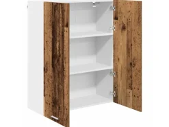 Discount vidaXL Hängeschrank Riga 80 x 31 x 100 cm Holzwerkstoff 884368 Altholz