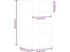 vidaXL Hängeschrank Riga 30x29,5x60 cm Holzwerkstoff 854167< Küchenschränke