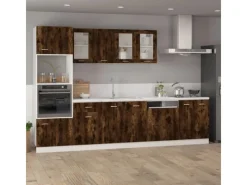 Outlet vidaXL Hängeschrank Räuchereiche 39,5x31x60 cm Holzwerkstoff