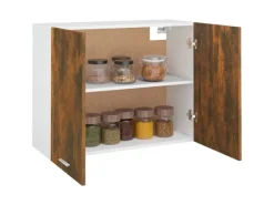 Küchenschränke<vidaXL Hängeschrank Räuchereiche 80x31x60 cm Holzwerkstoff
