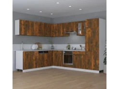 Küchenschränke<vidaXL Hängeschrank Räuchereiche 80x31x60 cm Holzwerkstoff