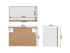 vidaXL Hängeschrank Räuchereiche 60x31x40 cm Holzwerkstoff< Küchenschränke