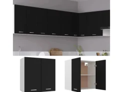 Küchenschränke<vidaXL Hängeschrank Schwarz 60x31x60 cm Holzwerkstoff