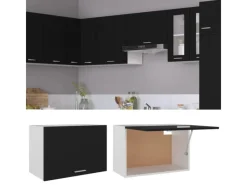 Sale vidaXL Hängeschrank Schwarz 60x31x40 cm Holzwerkstoff