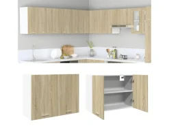 Küchenschränke<vidaXL Hängeschrank Sonoma-Eiche 80x31x60 cm Holzwerkstoff