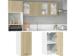 vidaXL Hängeschrank Sonoma-Eiche 29,5x31x60 cm Holzwerkstoff< Küchenschränke