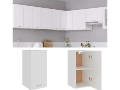 Töpfe<vidaXL Hängeschrank Weiß 29,5x31x60 cm Holzwerkstoff