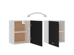 Küchenschränke<vidaXL Hängeschränke 2 Stk Schwarz 50x31x60 cm Holzwerkstoff
