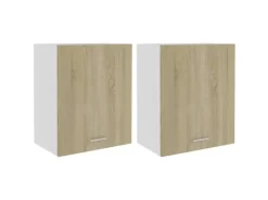 vidaXL Hängeschränke 2 Stk Sonoma-Eiche 50x31x60 cm Holzwerkstoff< Küchenschränke