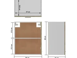 vidaXL Hängeschränke 2 Stk Sonoma-Eiche 50x31x60 cm Holzwerkstoff< Küchenschränke