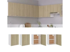 vidaXL Hängeschränke 2 Stk Sonoma-Eiche 50x31x60 cm Holzwerkstoff< Küchenschränke