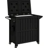 Clearance vidaXL 3-in-1 Servierwagen Schwarz Polypropylen