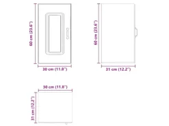 vidaXL Küchen-Hängeschrank Kalmar Sonoma-Eiche Holzwerkstoff 853540< Küchenschränke