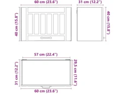 Küchenschränke<vidaXL Küchen-Hängeschrank Lucca Sonoma-Eiche Holzwerkstoff 853840