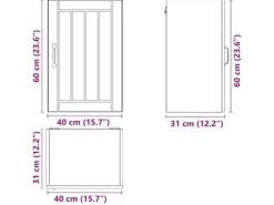 Hot vidaXL Küchen-Hängeschrank Lucca Braun Eichen-Optik Holzwerkstoff 853794 Eiche Braun