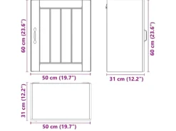 Küchenschränke<vidaXL Küchen-Hängeschrank Lucca Sonoma-Eiche Holzwerkstoff 853803