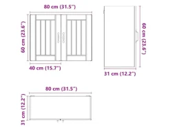 vidaXL Küchen-Hängeschrank Lucca Sonoma-Eiche Holzwerkstoff 853830< Küchenschränke