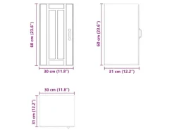 vidaXL Küchen-Hängeschrank Lucca Sonoma-Eiche Holzwerkstoff 853780< Küchenschränke