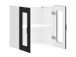 vidaXL Küchen-Hängeschrank mit Glastür Lucca Holzwerkstoff 853908< Küchenschränke