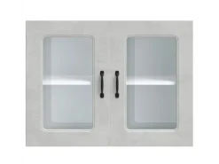 Küchenschränke<vidaXL Küchen-Hängeschrank mit Glastür Kalmar Holzwerkstoff 853611